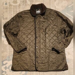 Men Barbour Polarquilt Jacket. Green. XXL